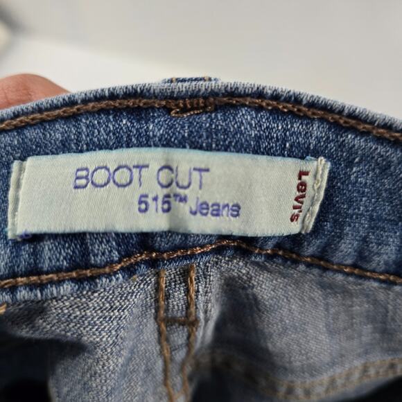Levi's 515 bootcut jeans blue denim womens size 6m light wash 5101 - Picture 10 of 12